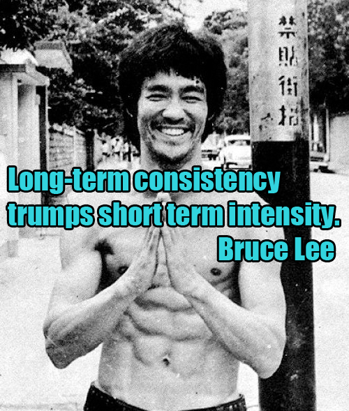 Imágenes de Bruce Lee con frases